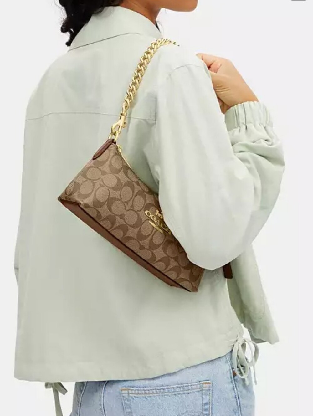 Coach Charlotte Shoulder Bag In Signature Canvas